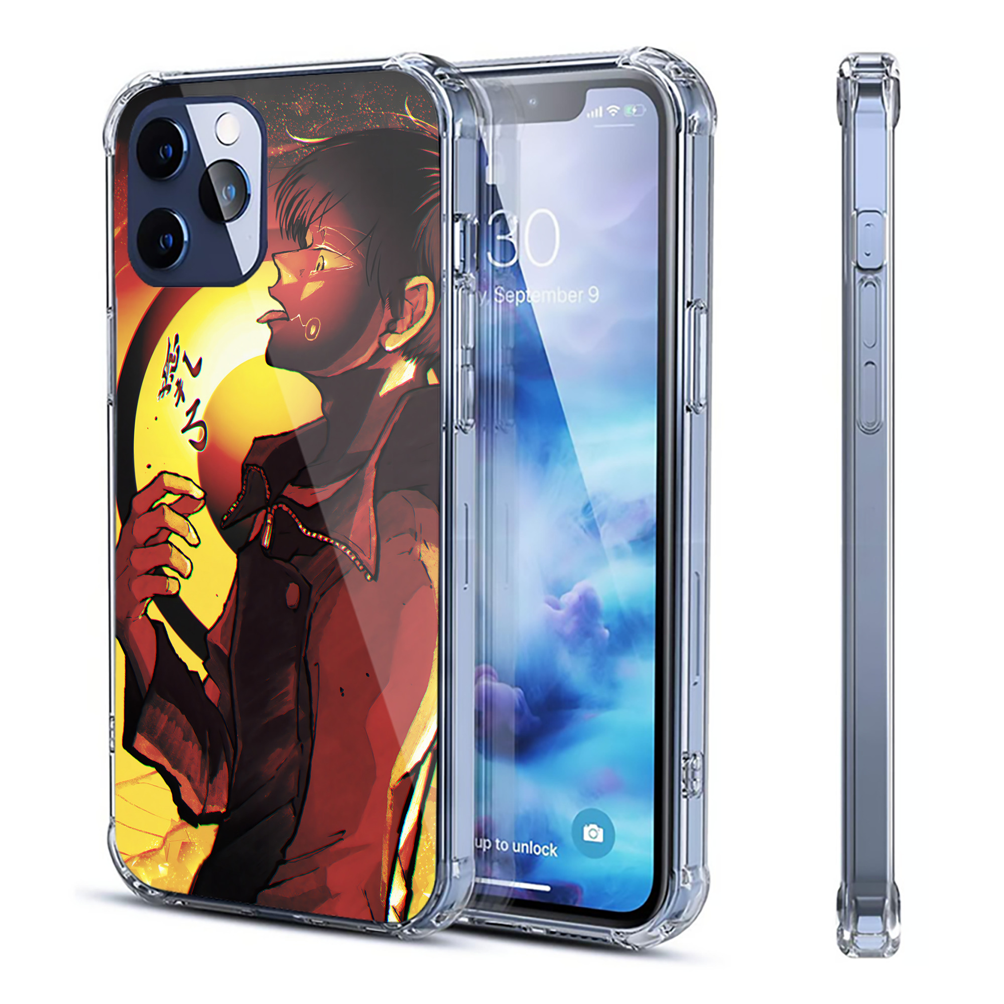 （画像用） 呪術廻戦 Jujutsu Kaisen 【iPhone 12シリーズ対応】透明スマホケース（クリアソフトケース）